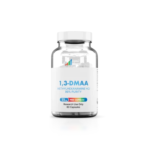 1,3-DMAA (Methylhexanamine) HCl, 25mg – 60 Capsules