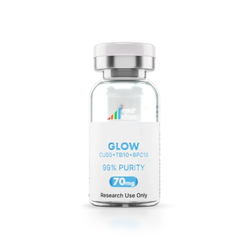 GLOW (CU50 + TB10 + BPC10), 70mg Peptide Blend