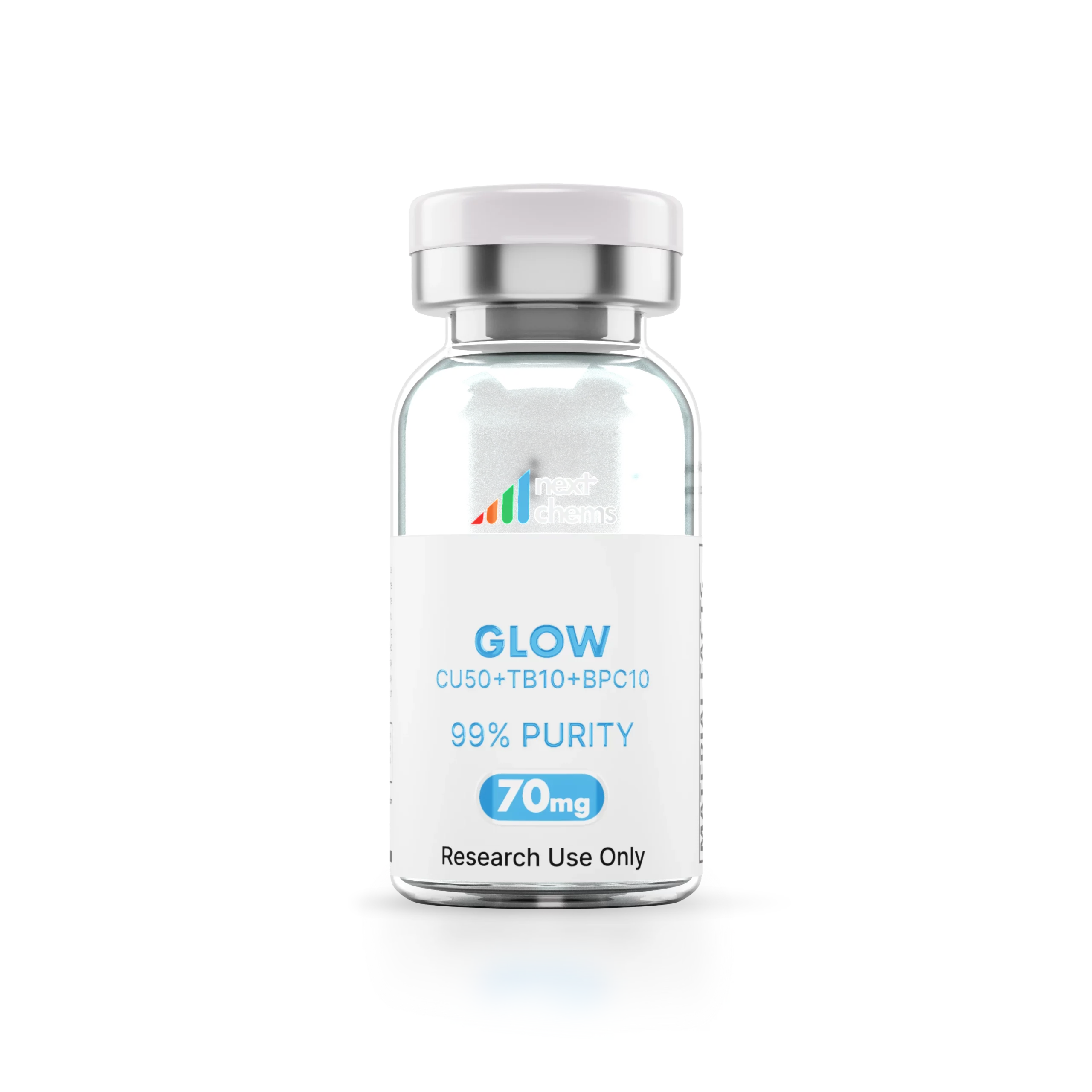 GLOW (CU50 + TB10 + BPC10), 70mg Peptide Blend
